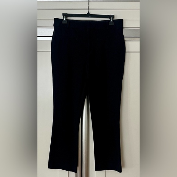 Maeve by Anthropologie Essential Kick Flare Crop Black Pants Sz 8 - Picture 6 of 14